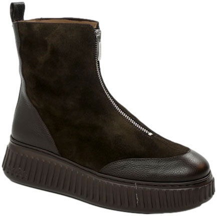 Botki Wonders A-5202 Wild Coffe Charme Testa Skóra Naturalna