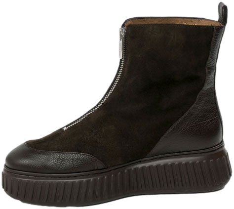 Botki Wonders A-5202 Wild Coffe Charme Testa Skóra Naturalna