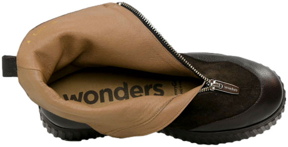 Botki Wonders A-5202 Wild Coffe Charme Testa Skóra Naturalna