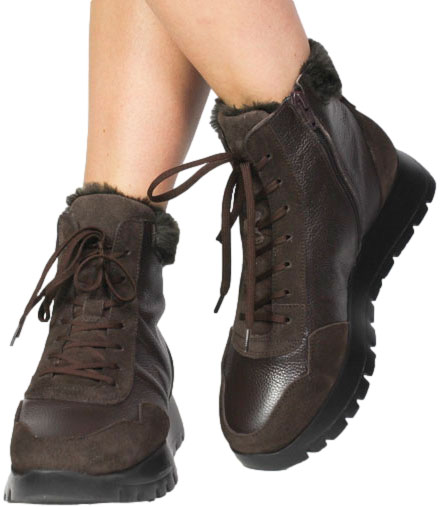 Trzewiki Wonders A-2497-Y Trend Testa Wild Coffe Skóra Naturalna