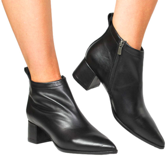 Botki Boccato G053.08239 100 Czarny Skóra Naturalna