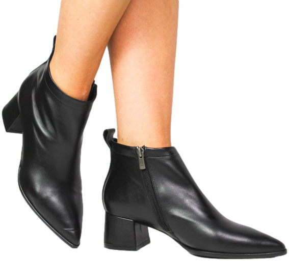 Botki Boccato G053.08239 100 Czarny Skóra Naturalna