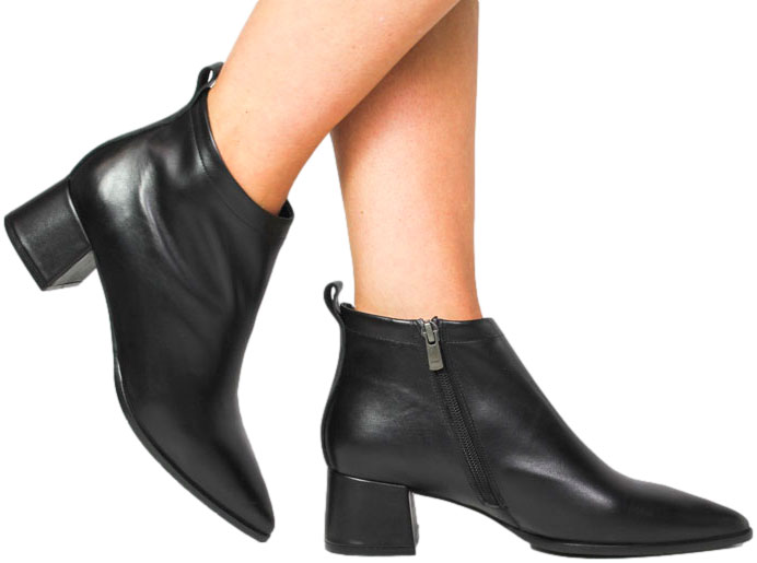 Botki Boccato G053.08239 100 Czarny Skóra Naturalna