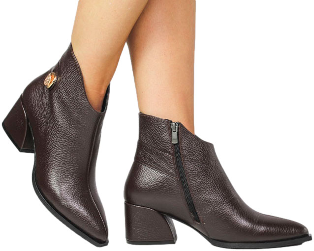 Botki Boccato G070.2944 370 Brąz Skóra Naturalna