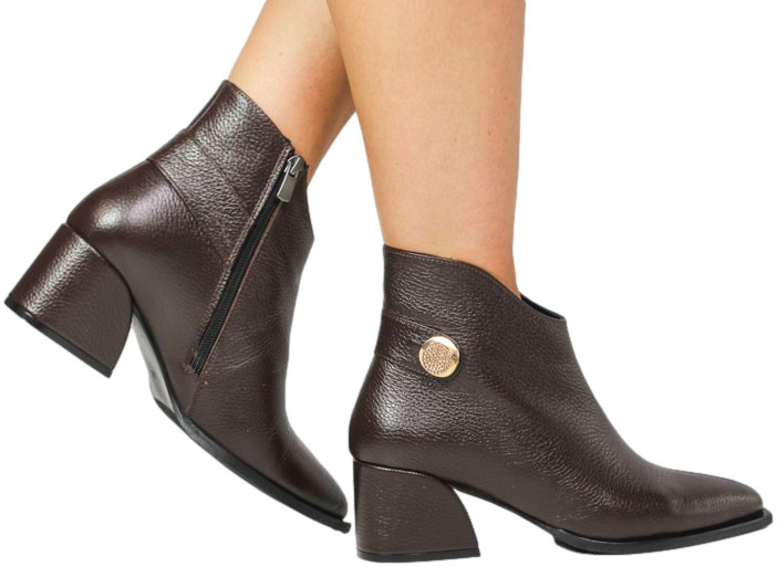 Botki Boccato G070.2944 370 Brąz Skóra Naturalna