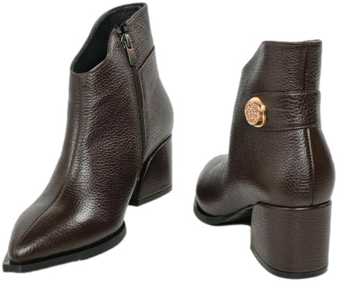 Botki Boccato G070.2944 370 Brąz Skóra Naturalna