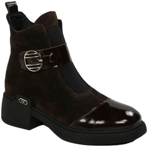 Botki Boccato P593.2816 10-93 Brąz Skóra Naturalna