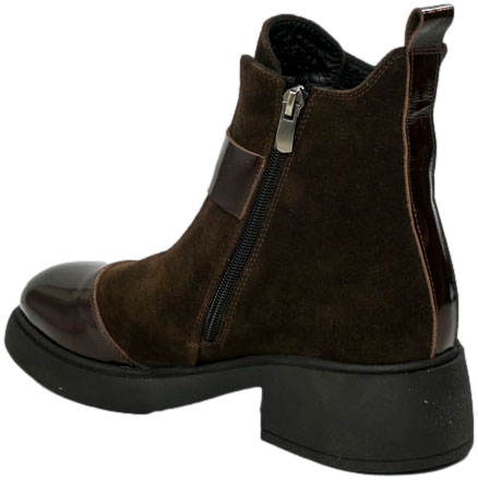 Botki Boccato P593.2816 10-93 Brąz Skóra Naturalna
