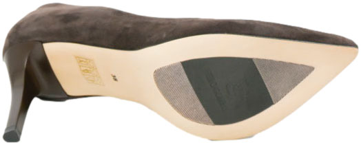 Szpilki Eleganckie Prestige 2106/SZP Brąz-Zamsz Skóra Naturalna