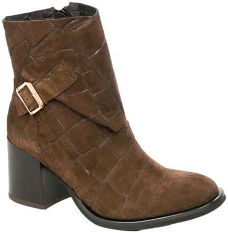 Botki Boccato 1212 Brąz Croco 321 Skóra Naturalna