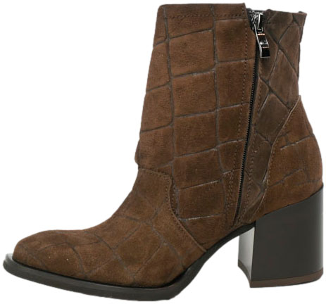 Botki Boccato 1212 Brąz Croco 321 Skóra Naturalna