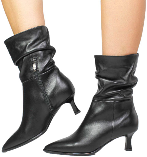 Botki  Lemar 60608 S.Czarny Skóra Naturalna