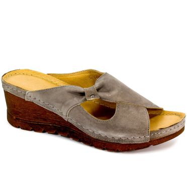 Klapki Pollonus 5-0980-004 Szary Swede