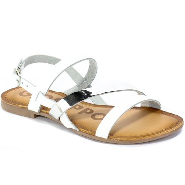 Sandały GiosEppo 59849 White Biały Skóra