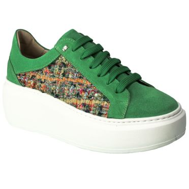 Sneakersy Karino 4666-195-P Multicolor L Zielone Skórzane