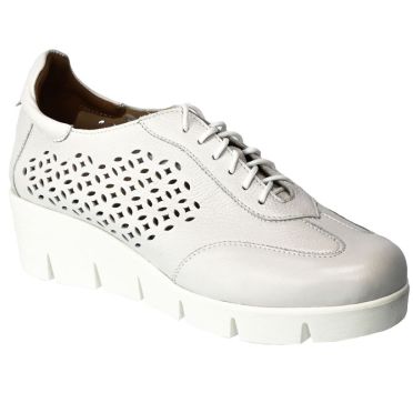 Sneakersy Letnie Aga 9645-2049 Skórzane Białe