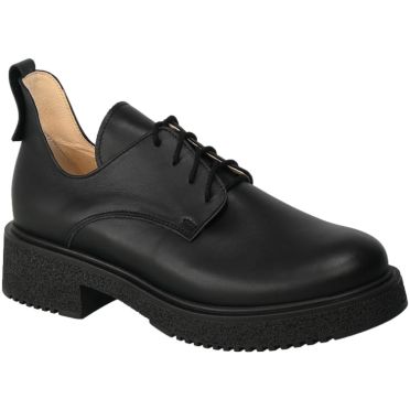 Półbuty Euromoda Shoes TMX1655 Czarny Skórzane