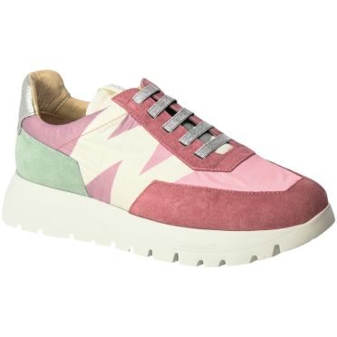 Sneakersy Wonders A-2463-T Nylon Blush Różowe