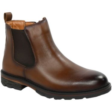 Trzewiki Eleganckie American CY130/24 Brown Skóra Naturalna