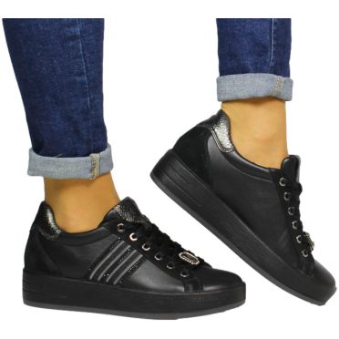 Sneakersy Stylowe Igi&Co 6668400 Nappa Soft Scam Nero R.36-39