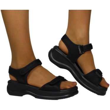 Sandały Wygodne Azaleia 18451 Vera Therapy 90142 Black_TN