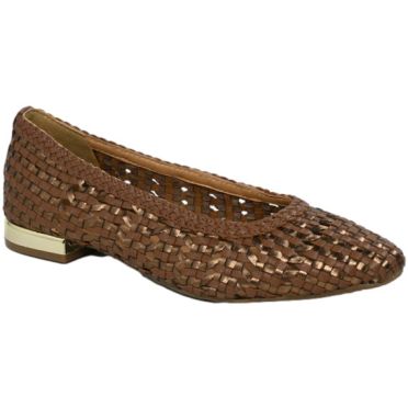 Baleriny Stylowe GiosEppo 73954 TAN Brązowe Skóra Naturalna