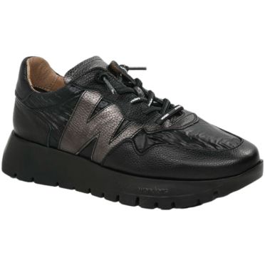 Sneakersy Damskie Wonders A-2491 Wild Negro Nylon Nek Negro