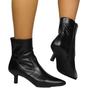 Botki Eleganckie Wonders G-7111 Iseo Negro Skóra Naturalna