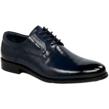 Półbuty Eleganckie John Doubare QA526-C6-C104 Blue Skóra Naturalna
