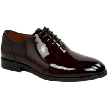 Półbuty Eleganckie John Doubare T256-242-A407 Wine Skóra Naturalna