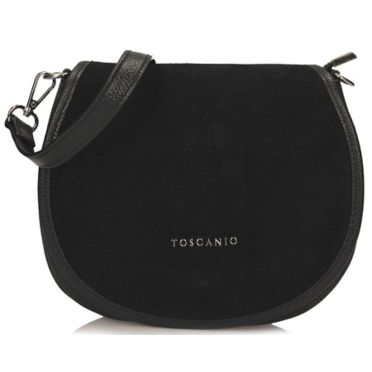 Torebka Toscanio G115 Czarny Skóra Naturalna 