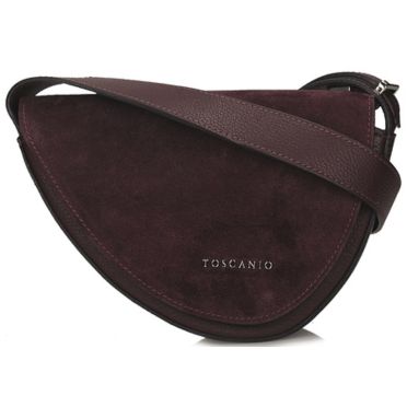 Torebka Toscanio G87 Bordo D54 Skóra Naturalna