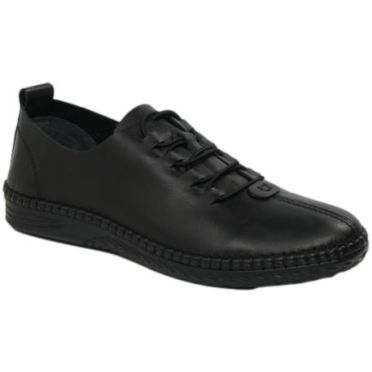 Półbuty Stylowe Venezia V465-01296-01 Czarny Skóra Naturalna