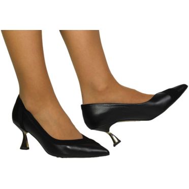 Szpilki Eleganckie Emis SZ8134/082o Czarny Skóra Naturalna