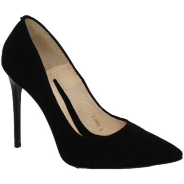 Szpilki Eleganckie Emis Z6684/447 Czarny Skóra Naturalna 