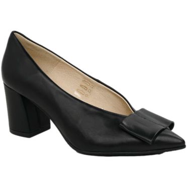 Czółenka Wygodne Emis SK8492/F068 Czarny Skóra Naturalna 