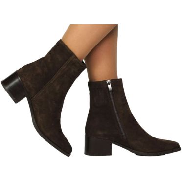 Botki Eleganckie Venezia V425-00653-02TDM Brąz Skóra naturalna