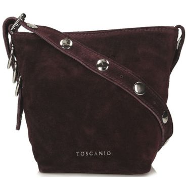 Torebka Toscanio G99 Bordo D54 Skóra Naturalna 