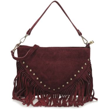 Torebka Toscanio G131 Bordo  Skóra Naturalna