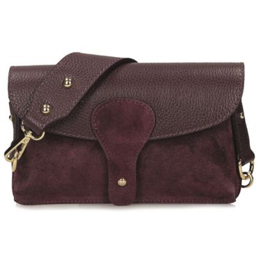 Torebka Toscanio G157 Bordo D54 Skóra Naturalna 