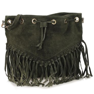 Torebka Toscanio G145 Zieleń Skóra Naturalna