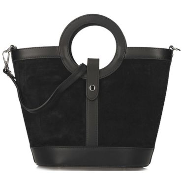 Torebka Toscanio G124 Czarny  Skóra Naturalna 