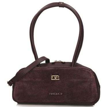 Torebka Toscanio G153 Bordo D54 Skóra Naturalna 