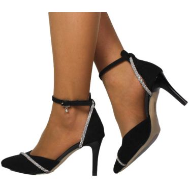 Czółenka Eleganckie Prestige 2243/SZP K-Zamsz  Skóra Naturalna TN