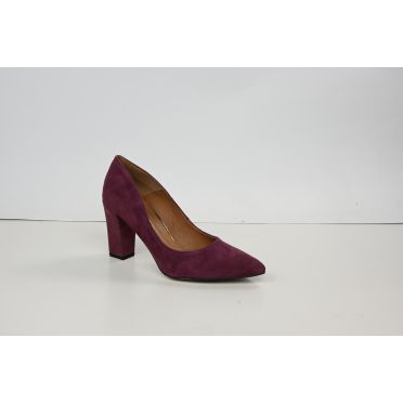 Czółenka Prestige 2242 OBL Bordo Zamsz Skóra Naturalna