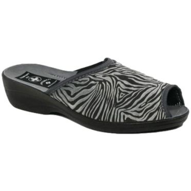 Pantofle Damskie Skarbek 3303 Szary Comfort Fit