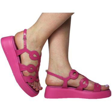 Sandały Wonders A-4503 Lack.v Fucsia