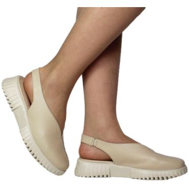 Sandały Wonders A-4411 Wild v Beige Skóra naturalna