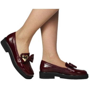 Półbuty  Exquisite 1659 Wino Naplak Skóra Naturalna