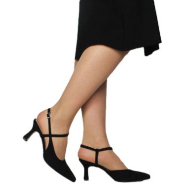 Sandały Exquisite 1623 Czarny Zamsz Skóra Naturalna